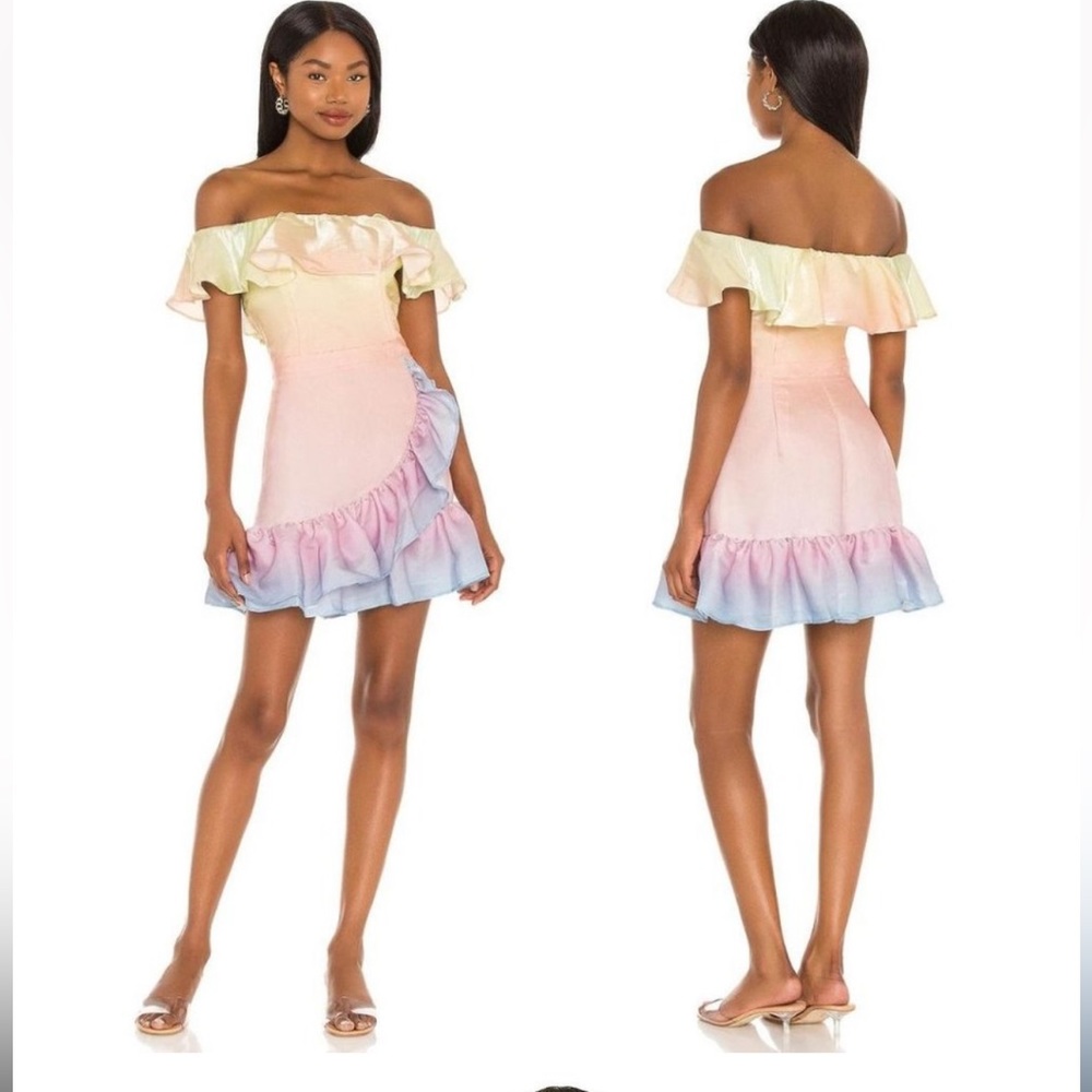 Yumi Kim Rainbow Ombré Sante Fe Dress XL
